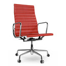 Aluminium Group EA 119, Chrome-plated, Leather (Standard), Red