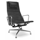 Aluminium Group EA 124, Chrome-plated, Leather Premium F, Nero
