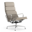 Soft Pad Group EA 222, Base chrome-plated, Leather Premium F sand, Plano mauve grey