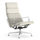 Soft Pad Group EA 222, Base chrome-plated, Leather Premium F snow, Plano white