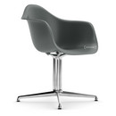 Eames Plastic Armchair RE DAL, Granite grey, Without upholstery, Without upholstery