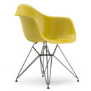 Eames Plastic Armchair DAR, Mustard, Without upholstery, Without upholstery, Standard version - 43 cm, Coated basic dark