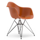 Eames Plastic Armchair RE DAR, Rusty orange, Without upholstery, Without upholstery, Standard version - 43 cm, Coated basic dark