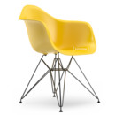 Eames Plastic Armchair DAR, Sunlight, Without upholstery, Without upholstery, Standard version - 43 cm, Coated basic dark