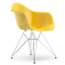 Eames Plastic Armchair RE DAR, Sunlight, Without upholstery, Without upholstery, Standard version - 43 cm, Chrome-plated