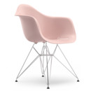 Eames Plastic Armchair DAR, Pale rose, Without upholstery, Without upholstery, Standard version - 43 cm, Chrome-plated