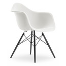 Eames Plastic Armchair RE DAW, White, Without upholstery, Without upholstery, Standard version - 43 cm, Black maple