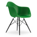 Eames Plastic Armchair DAW, Green, Without upholstery, Without upholstery, Standard version - 43 cm, Black maple