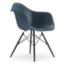 Eames Plastic Armchair RE DAW, Sea blue, Without upholstery, Without upholstery, Standard version - 43 cm, Black maple