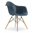 Eames Plastic Armchair DAW, Sea blue, Without upholstery, Without upholstery, Standard version - 43 cm, Ash honey tone