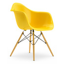 Eames Plastic Armchair DAW, Sunlight, Without upholstery, Without upholstery, Standard version - 43 cm, Yellowish maple