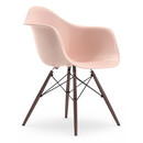 Eames Plastic Armchair DAW, Pale rose, Without upholstery, Without upholstery, Standard version - 43 cm, Dark maple