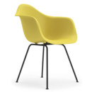 Eames Plastic Armchair RE DAX, Citron, Without upholstery, Without upholstery, Standard version - 43 cm, Coated basic dark