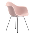 Eames Plastic Armchair RE DAX, Pale rose, Without upholstery, Without upholstery, Standard version - 43 cm, Chrome-plated