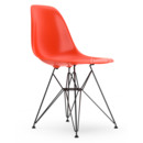 Eames Plastic Side Chair DSR, Red (poppy red), Without upholstery, Without upholstery, Standard version - 43 cm, Coated basic dark