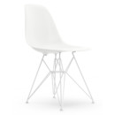 Eames Plastic Side Chair RE DSR, White, Without upholstery, Without upholstery, Standard version - 43 cm, Coated white