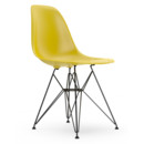 Eames Plastic Side Chair RE DSR, Mustard, Without upholstery, Without upholstery, Standard version - 43 cm, Coated basic dark