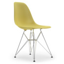 Eames Plastic Side Chair RE DSR, Citron, Without upholstery, Without upholstery, Standard version - 43 cm, Chrome-plated