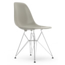 Eames Plastic Side Chair DSR, Pebble, Without upholstery, Without upholstery, Standard version - 43 cm, Chrome-plated