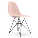 Eames Plastic Side Chair RE DSR, Pale rose, Without upholstery, Without upholstery, Standard version - 43 cm, Coated basic dark