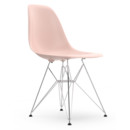 Eames Plastic Side Chair DSR, Pale rose, Without upholstery, Without upholstery, Standard version - 43 cm, Chrome-plated