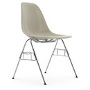 Eames Plastic Side Chair RE DSS, Pebble, Without upholstery, Without upholstery, With linking element (DSS)
