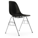 Eames Plastic Side Chair DSS, Deep black, Without upholstery, Without upholstery, Without linking element (DSS-N)