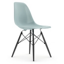 Eames Plastic Side Chair DSW, Ice grey, Without upholstery, Without upholstery, Standard version - 43 cm, Black maple