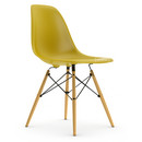Eames Plastic Side Chair RE DSW, Mustard, Without upholstery, Without upholstery, Standard version - 43 cm, Ash honey tone