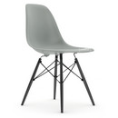 Eames Plastic Side Chair DSW, Light grey, Without upholstery, Without upholstery, Standard version - 43 cm, Black maple
