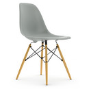 Eames Plastic Side Chair DSW, Light grey, Without upholstery, Without upholstery, Standard version - 43 cm, Yellowish maple