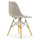 Eames Plastic Side Chair DSW, Pebble, Without upholstery, Without upholstery, Standard version - 43 cm, Yellowish maple