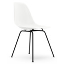 Eames Plastic Side Chair DSX, White, Without upholstery, Without upholstery, Standard version - 43 cm, Coated basic dark
