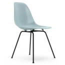 Eames Plastic Side Chair RE DSX, Ice grey, Without upholstery, Without upholstery, Standard version - 43 cm, Coated basic dark