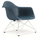 LAR, Sea blue, Seat upholstery sea blue / dark grey, Coated white
