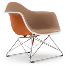 LAR, Rusty orange, Full upholstery cognac / ivory, Chrome-plated