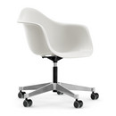 Eames Plastic Armchair PACC, White, Without upholstery, Without upholstery