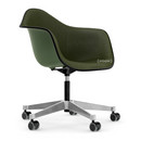 Eames Plastic Armchair RE PACC, Forest RE, With full upholstery, Nero / forest