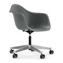 Eames Plastic Armchair RE PACC, Granite grey RE, Without upholstery, Without upholstery
