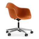 Eames Plastic Armchair RE PACC, Rusty orange RE, Without upholstery, Without upholstery