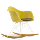 RAR with Upholstery, Mustard, With seat upholstery, Mustard / ivory, Without border welting, White/yellowish maple