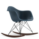 Eames Plastic Armchair RAR, Sea blue, Coated basic dark, Dark maple