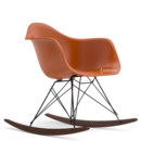 Eames Plastic Armchair RE RAR, Rusty orange, Coated basic dark, Dark maple