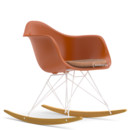 RAR with Upholstery, Rusty orange, With seat upholstery, Cognac / ivory, Without border welting, White/yellowish maple