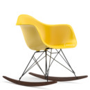 Eames Plastic Armchair RAR, Sunlight, Coated basic dark, Dark maple