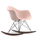 Eames Plastic Armchair RE RAR, Pale rose, Coated basic dark, Dark maple