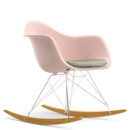 RAR with Upholstery, Pale rose, With seat upholstery, Warm grey / ivory, Without border welting, Chrome/yellowish maple