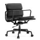 Details Vitra Soft Pad Group EA 217 Soft Pad Group EA 217, Aluminium powder-coated deep black, Leather Standard nero, Plano nero