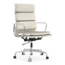 Soft Pad Group EA 219, Polished, Leather Standard snow, Plano white, Hard castors for carpets