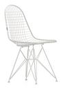 Wire Chair DKR , Powder-coated white